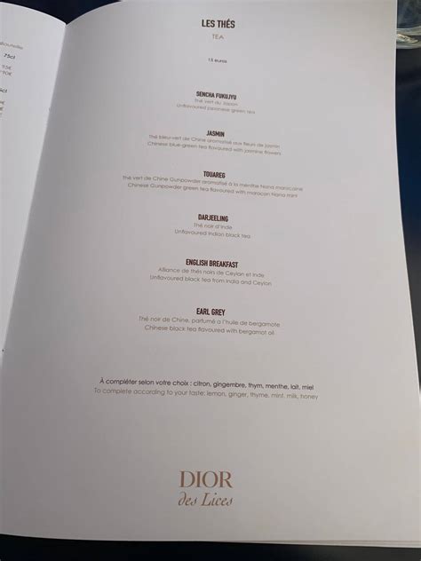 boutique dior saint tropez|dior des lices menu.